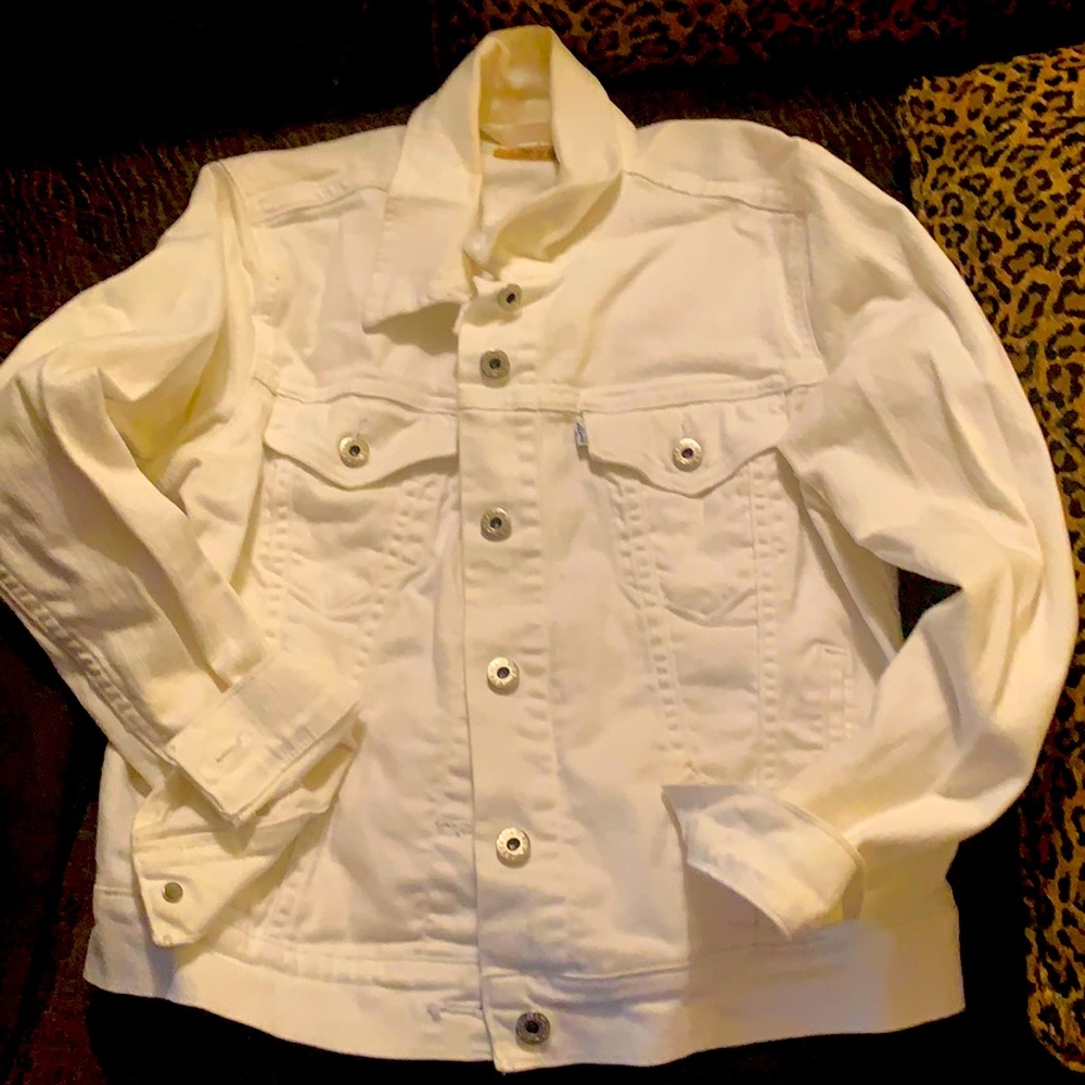 Levi Strauss white jean jacket large